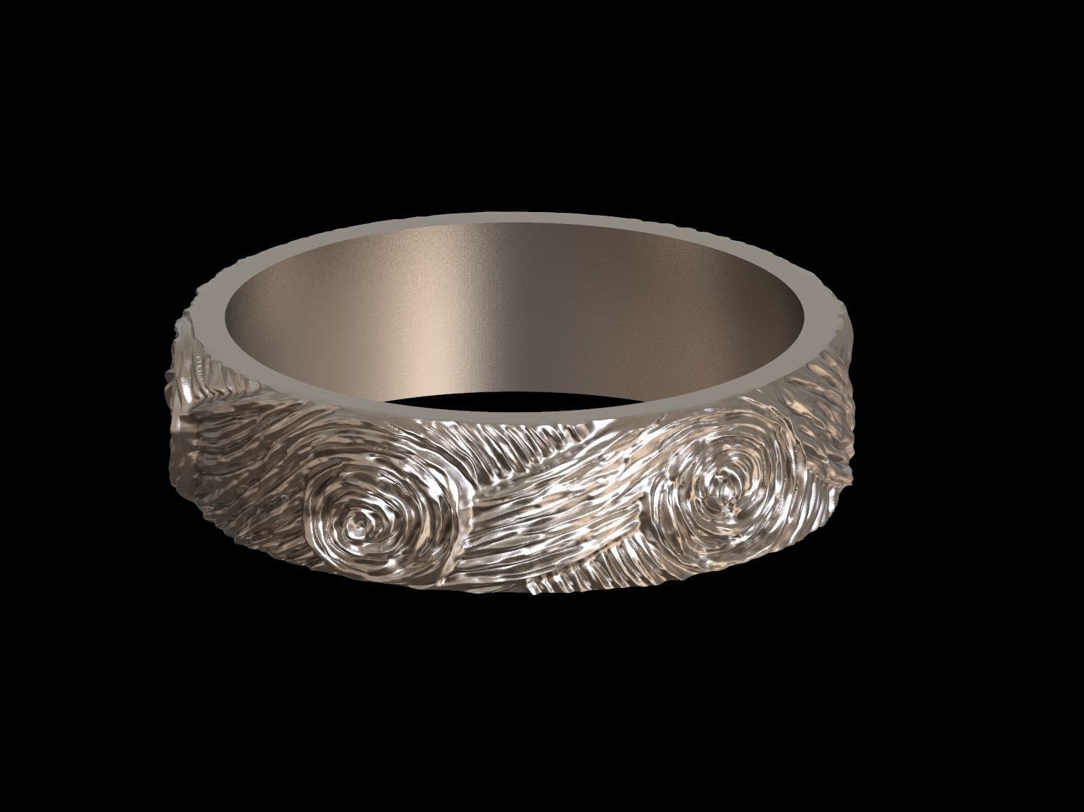 Wedding rings Van Gogh 3D print model 3D print model_44