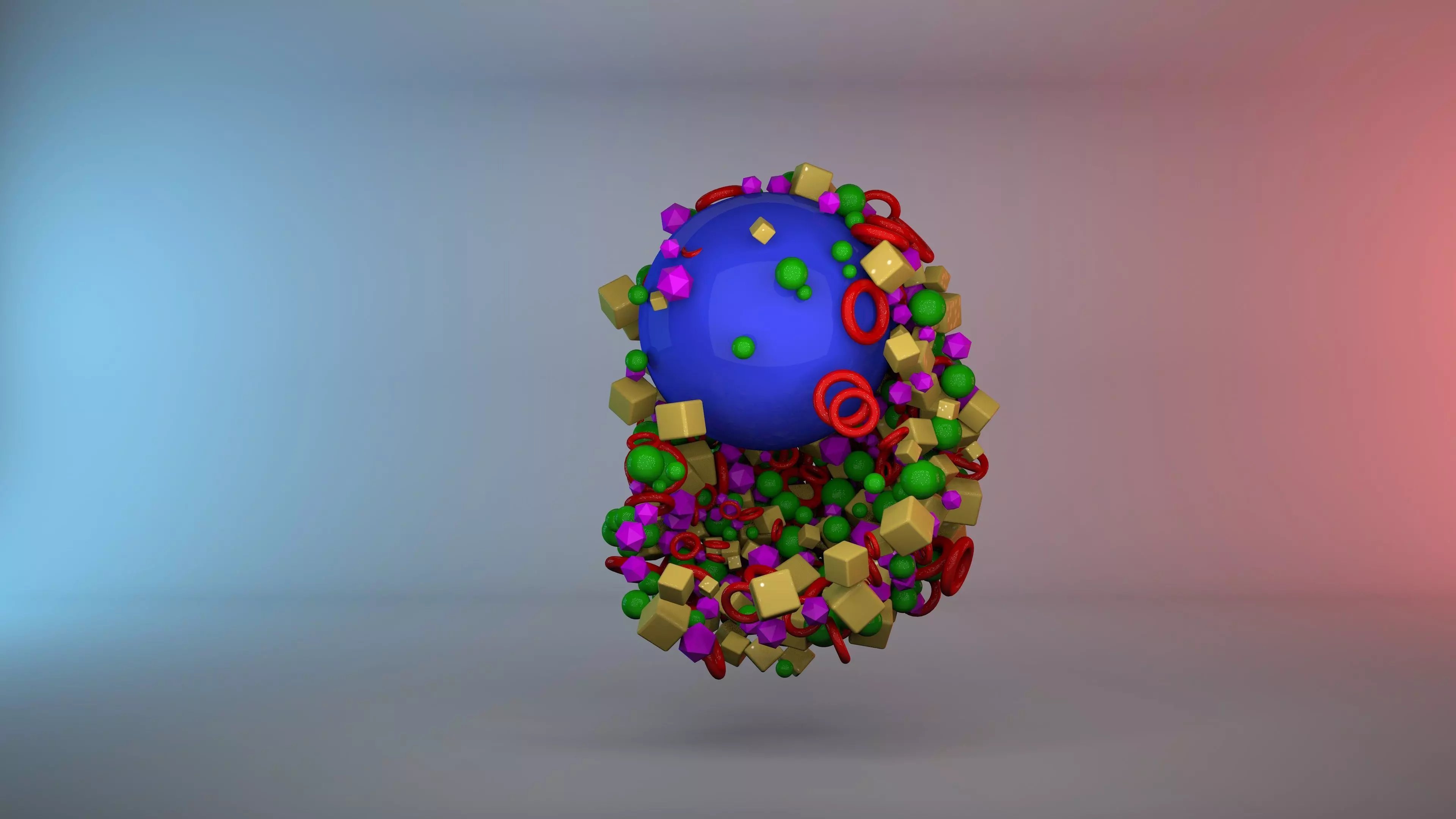 Collision c4d render file Free 3D model