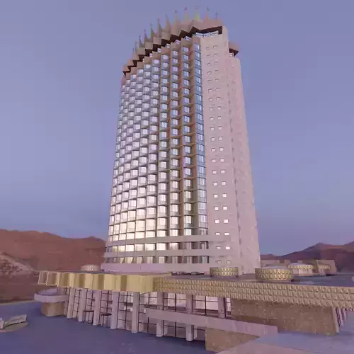 Hotel Kazakhstan 3d model