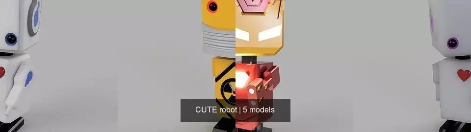 CUTE robot 3D Model Collection_0