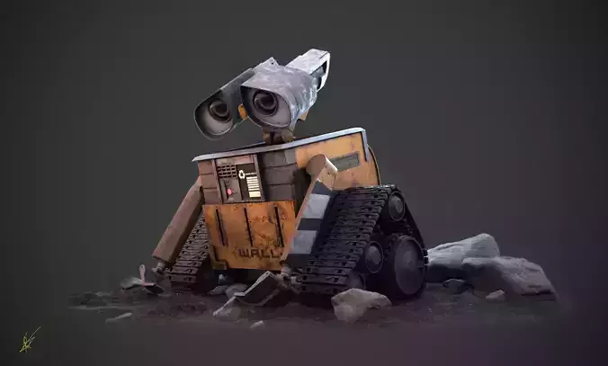 Wall-e 3D model wall - e Low-poly 3D model