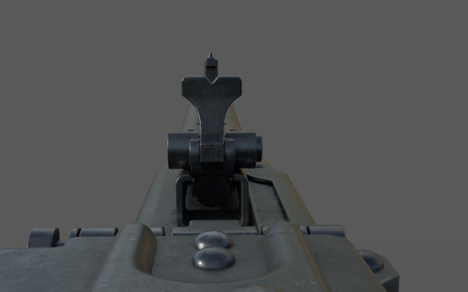 MG-42 world war ii machine gun Low-poly 3D model_5