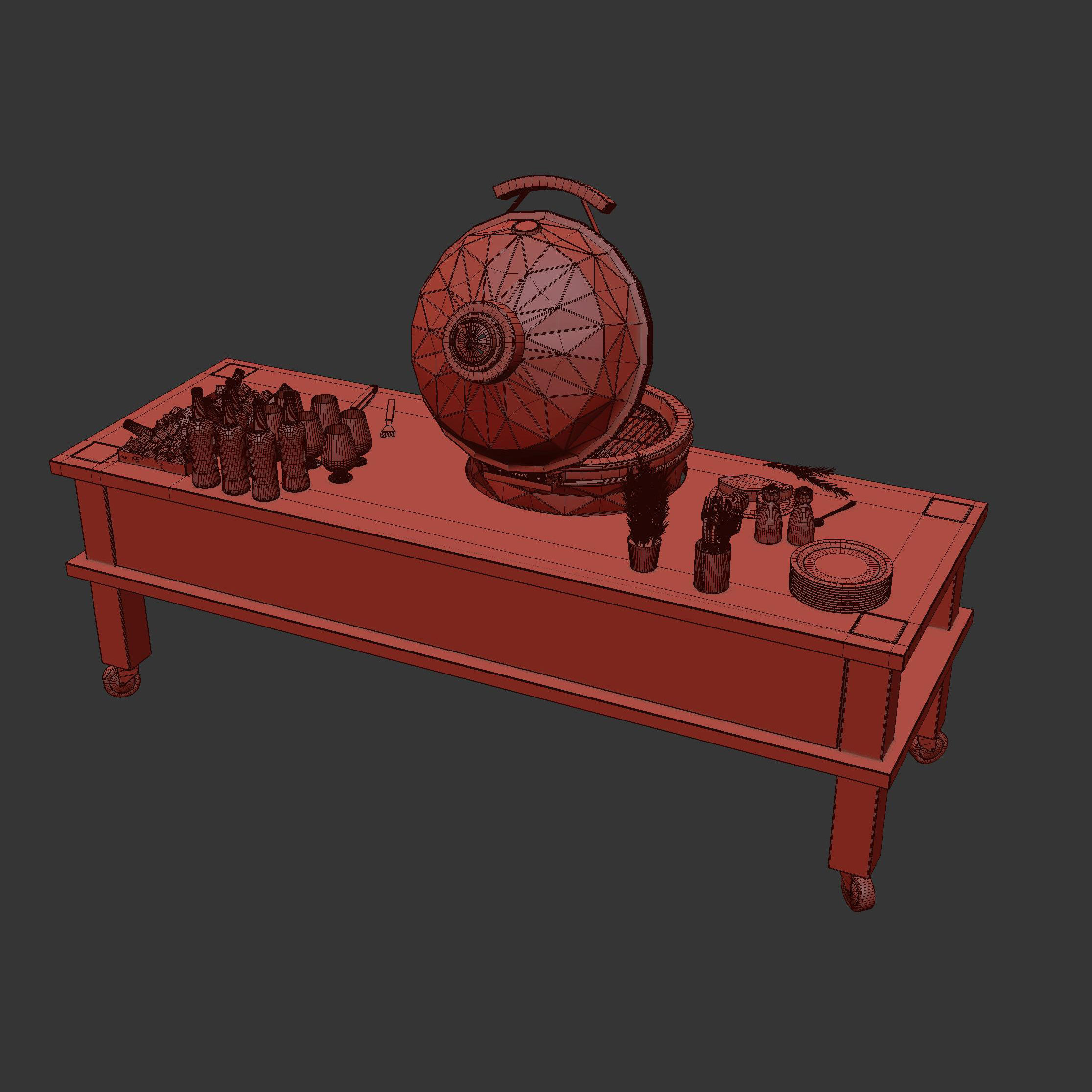 Kamado grill 2 3D model_8