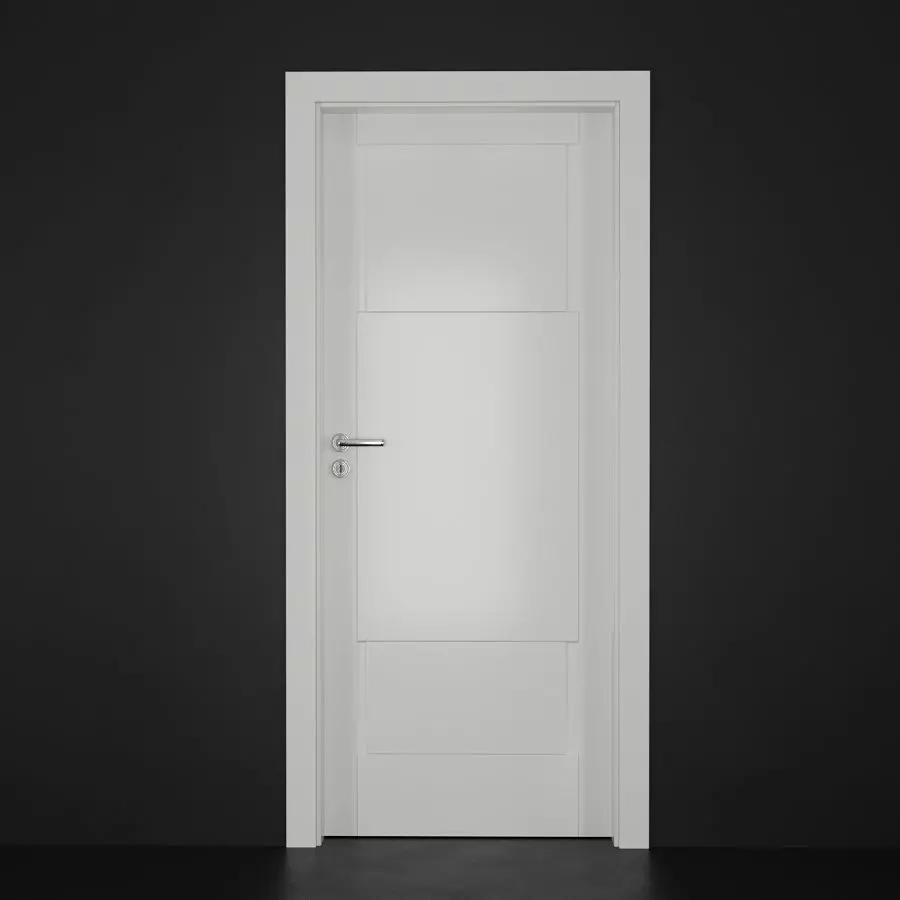 Modern door Low-poly 3D model_0