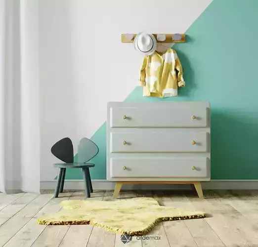 Baby dresser with decor by Maisons du Monde