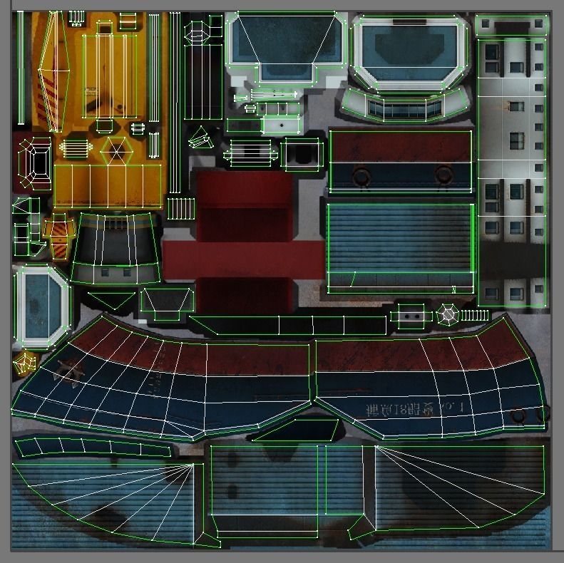 Cargo Ship - low poly Low-poly 3D model_8