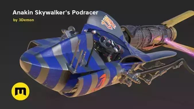 Anakin Skywalkers Podracer 3D print model