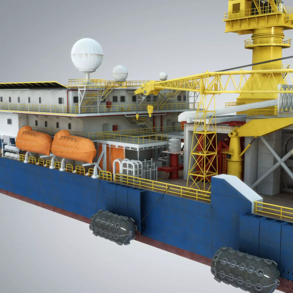 Tender Rig 3D model_0