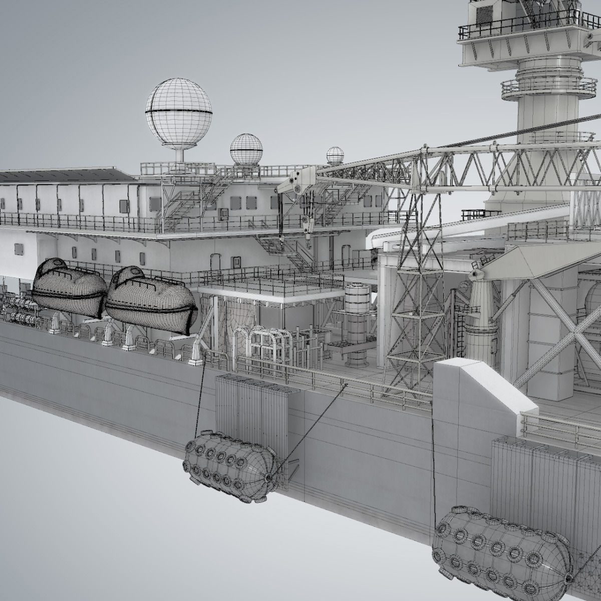 Tender Rig 3D model_8