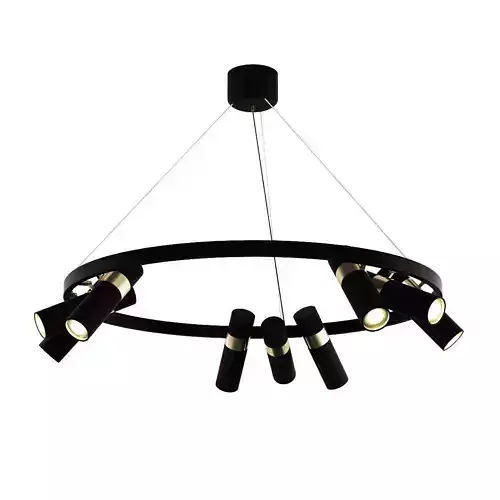 SPOOR chandelier with four lights hanging from it