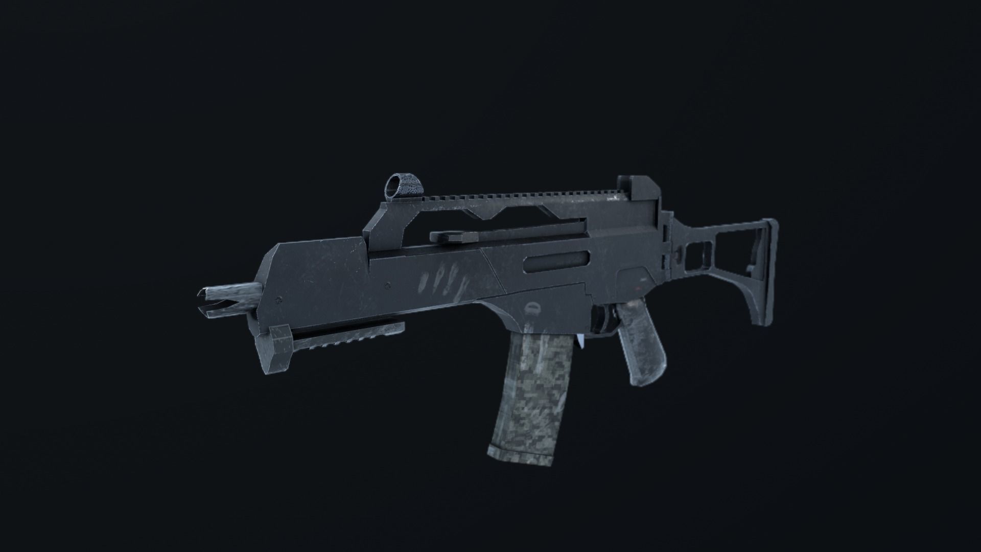 G36C WEAPON Low-poly 3D model_2