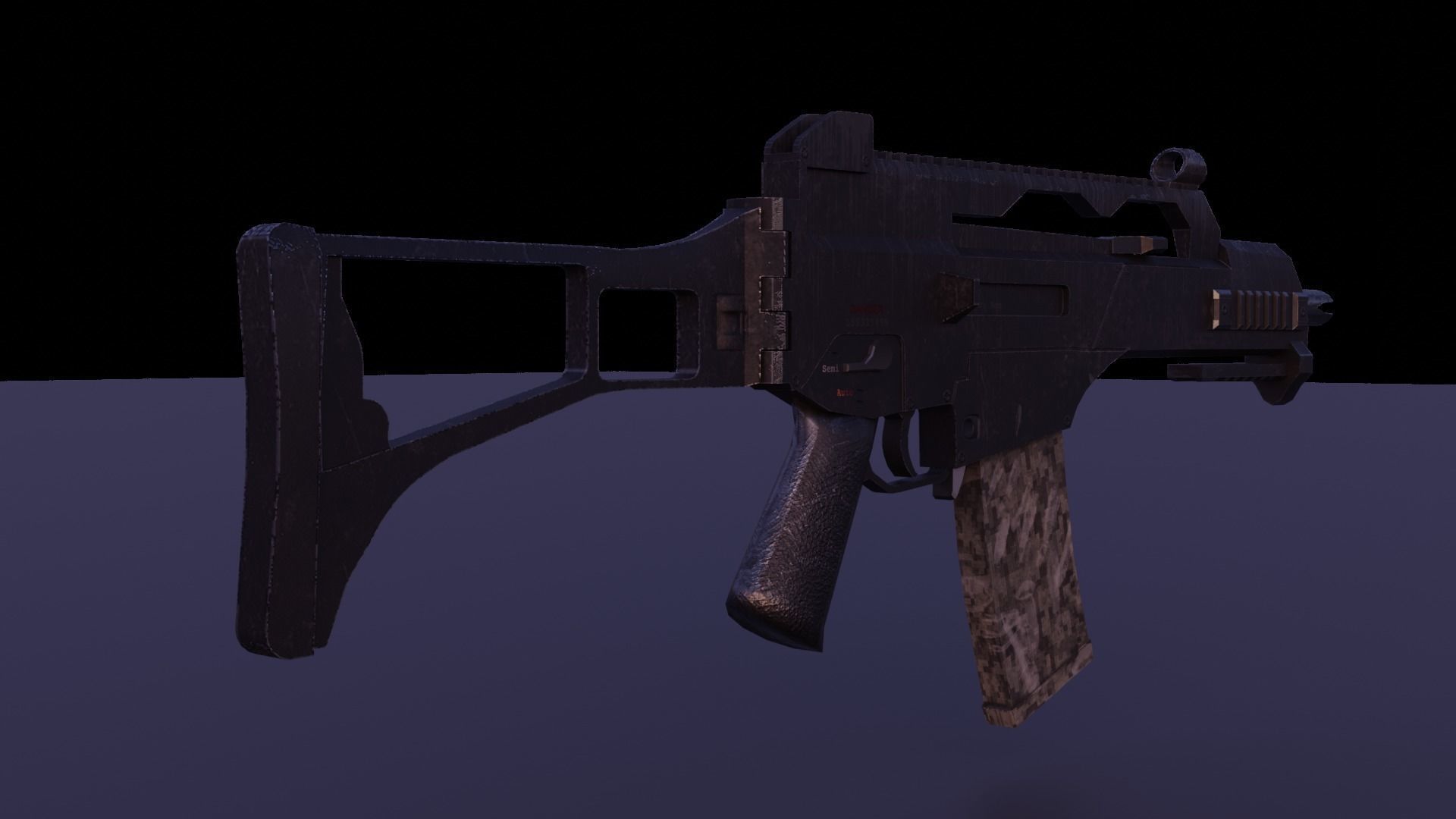 G36C WEAPON Low-poly 3D model_9
