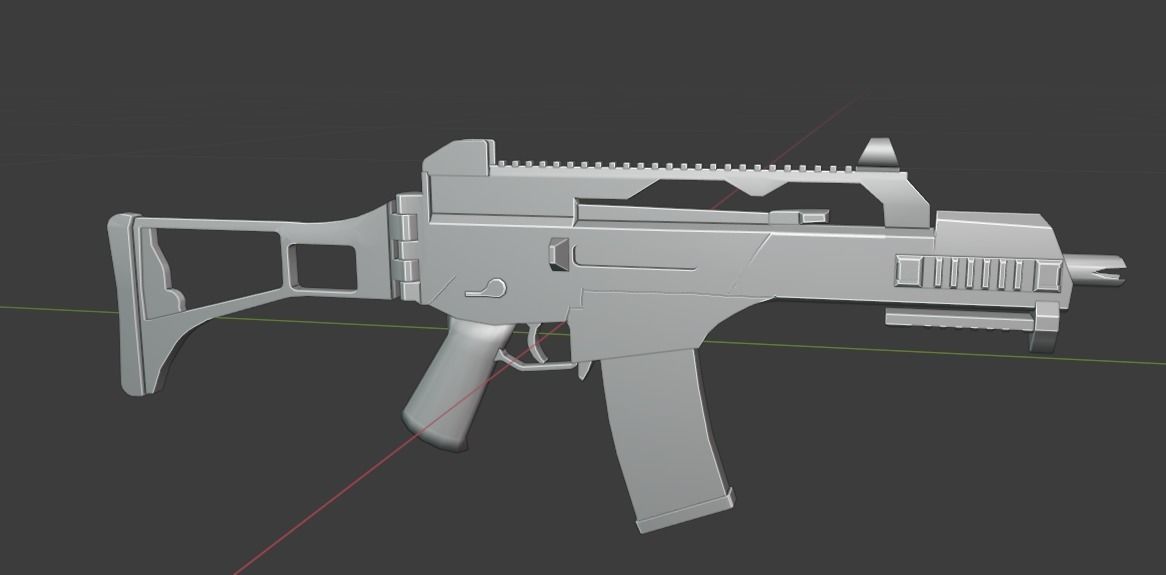 G36C WEAPON Low-poly 3D model_12