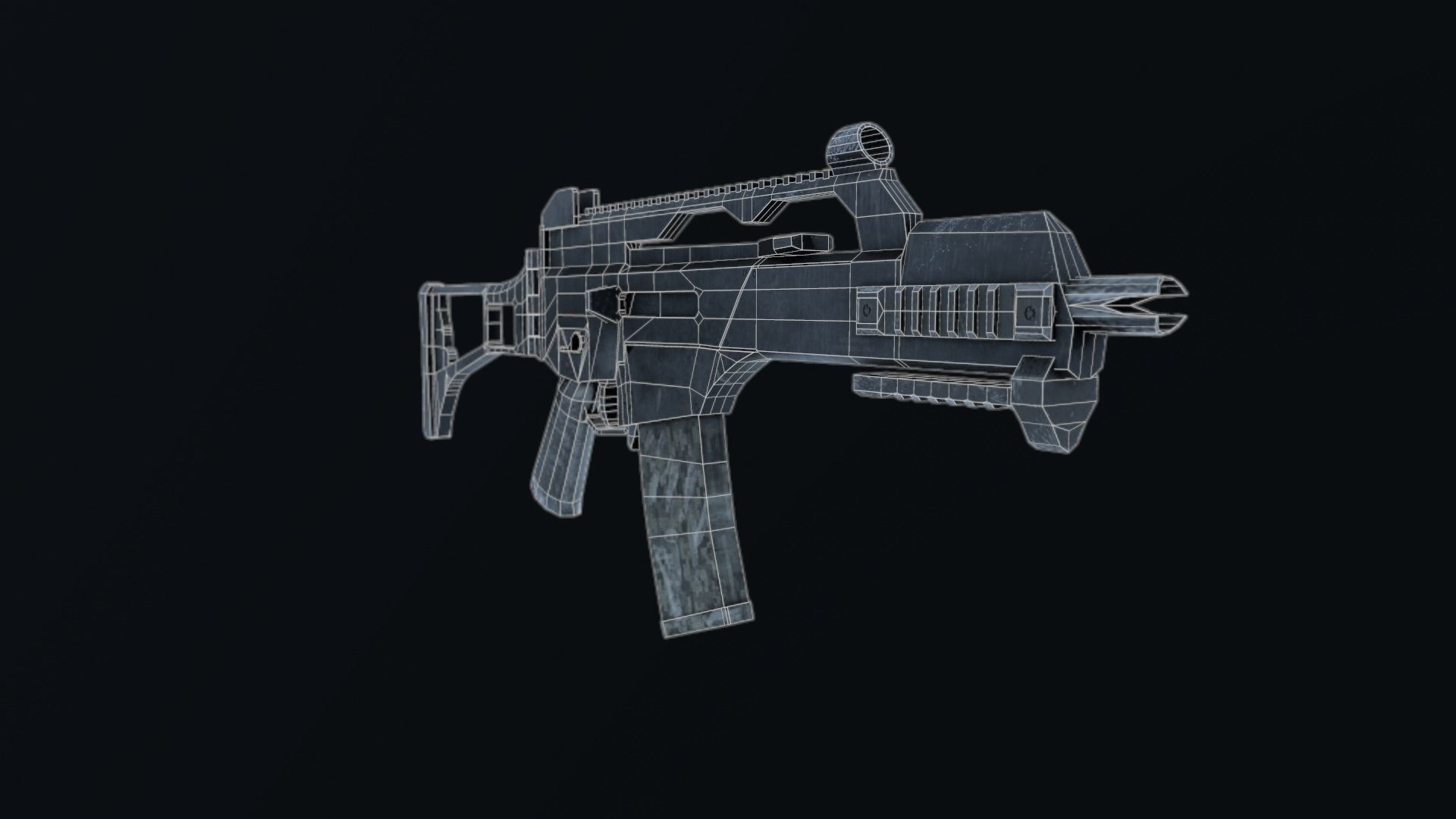 G36C WEAPON Low-poly 3D model_4