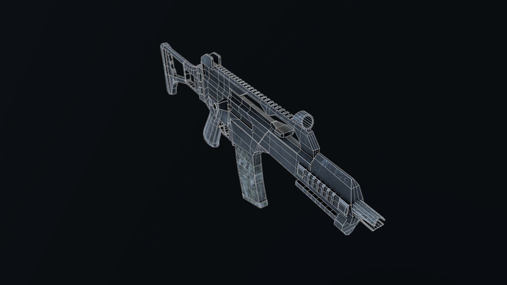 G36C WEAPON Low-poly 3D model_3