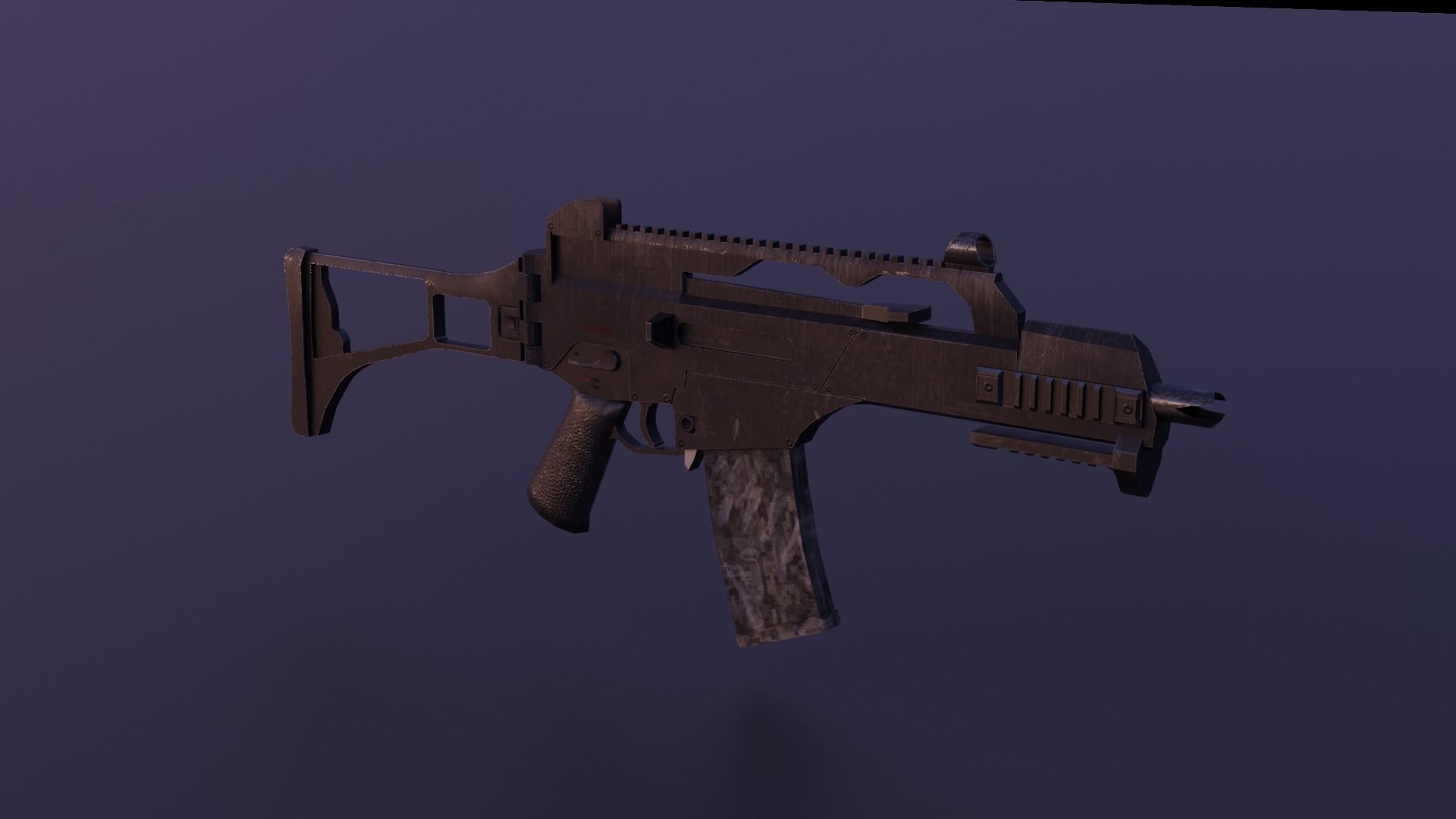 G36C WEAPON Low-poly 3D model_11