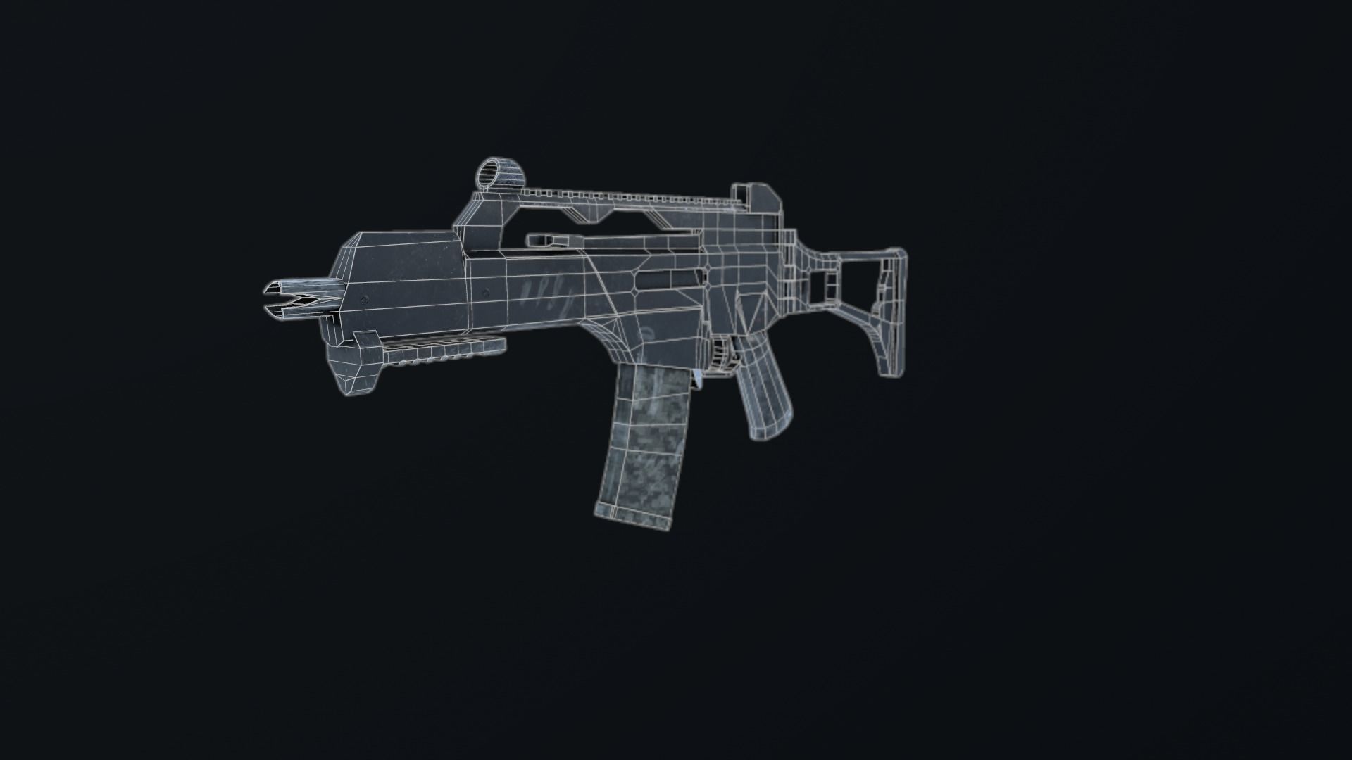 G36C WEAPON Low-poly 3D model_5