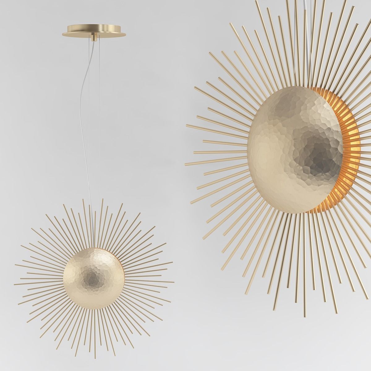 SUN chandelier 3D model_2