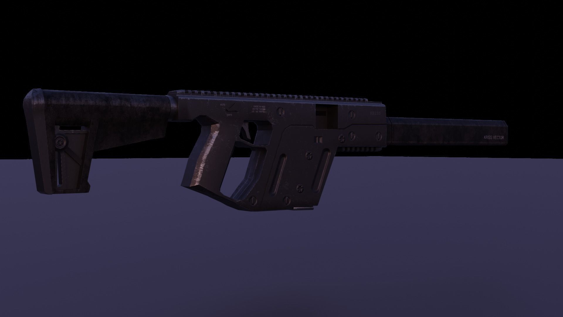 KRISS VECTOR Free low-poly 3D model_14