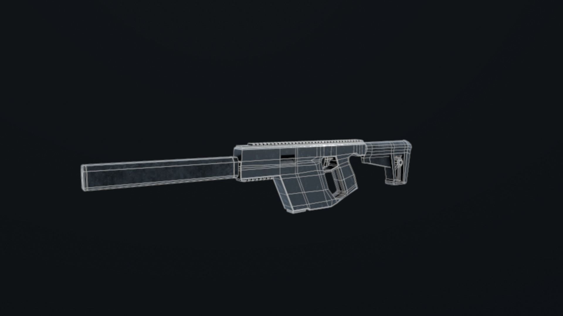 KRISS VECTOR Free low-poly 3D model_6