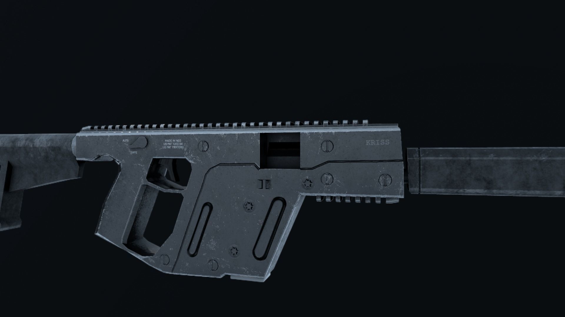 KRISS VECTOR Free low-poly 3D model_4