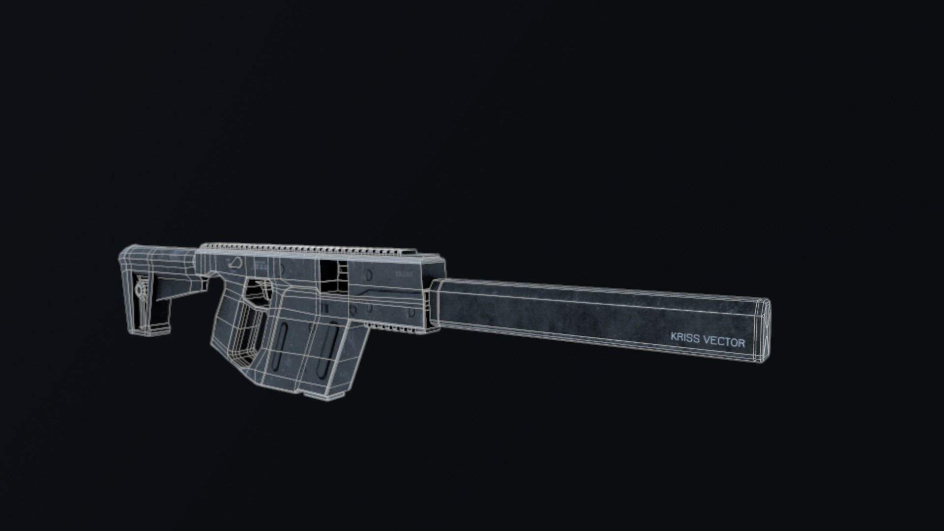 KRISS VECTOR Free low-poly 3D model_5