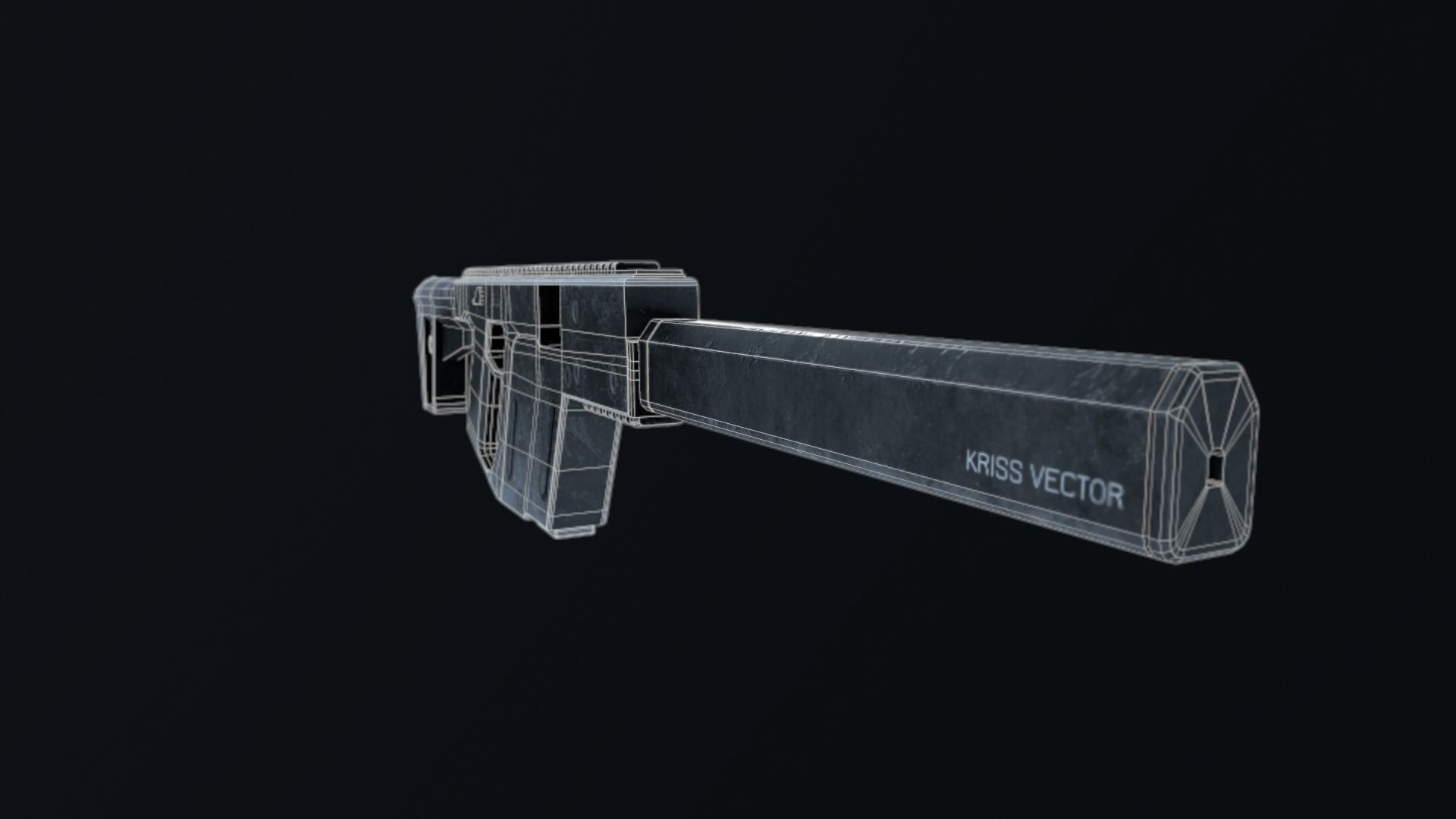 KRISS VECTOR Free low-poly 3D model_7