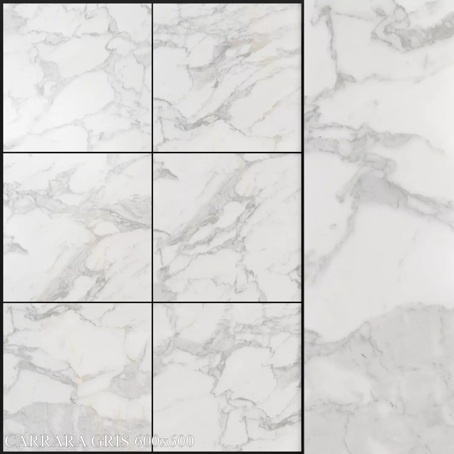 Keros Carrara Gris 600x600 3D model_0
