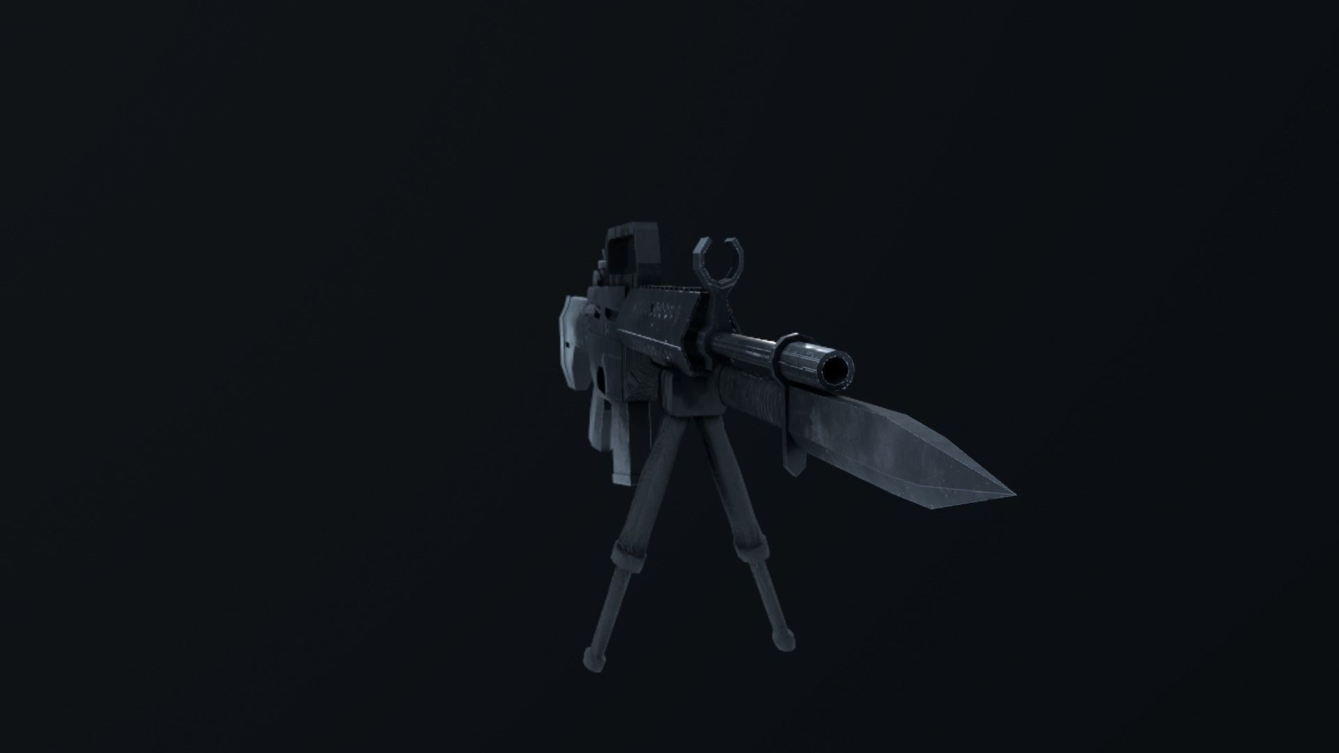 MPT ASSAULT RIFLE  Low-poly 3D model_5