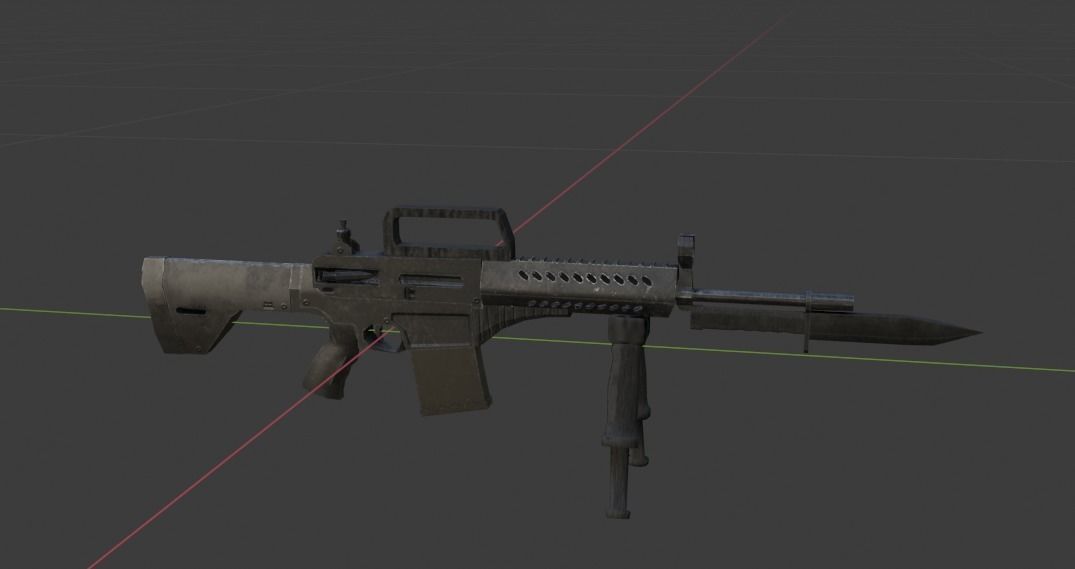 MPT ASSAULT RIFLE  Low-poly 3D model_14