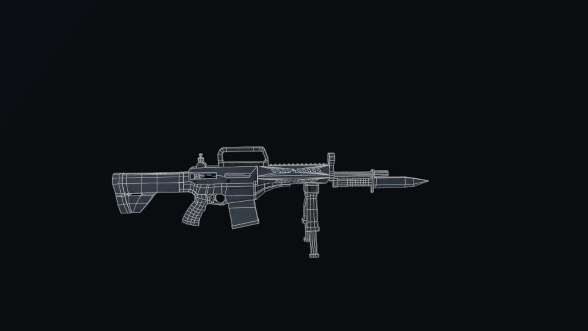 MPT ASSAULT RIFLE  Low-poly 3D model_7
