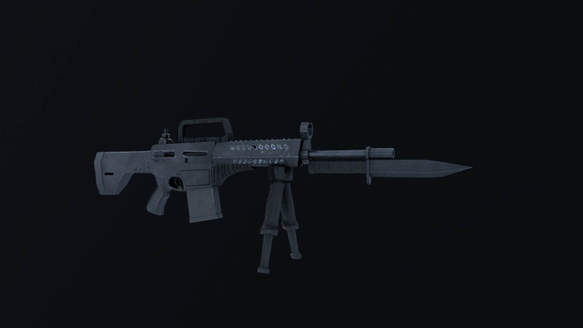 MPT ASSAULT RIFLE  Low-poly 3D model_4