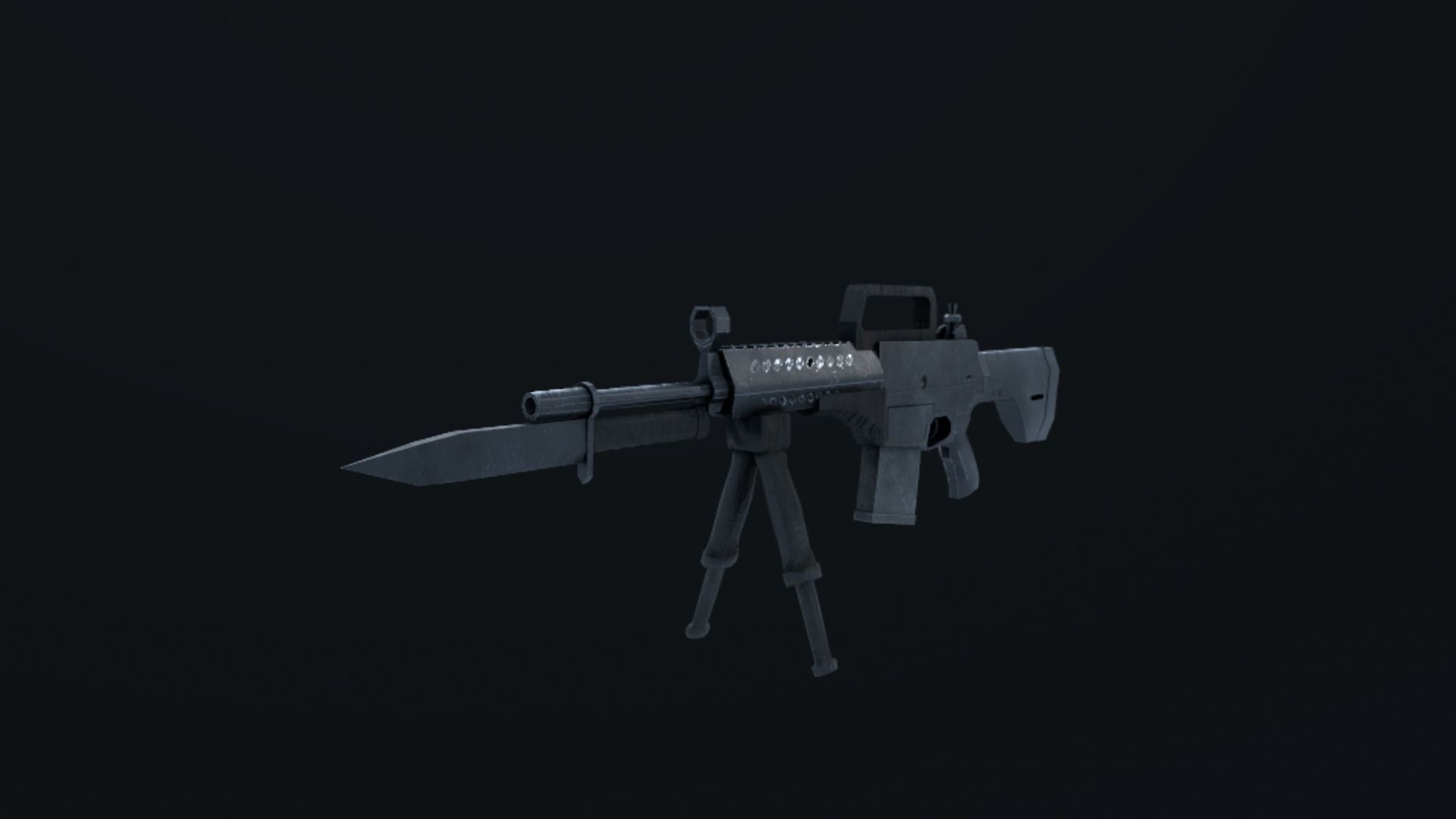 MPT ASSAULT RIFLE  Low-poly 3D model_3
