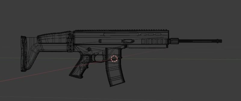 SCAR AR Low-poly 3D model_17