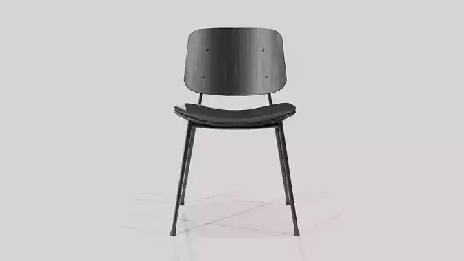 Soborg Metal Base-Model 3061-black lacquered and dark steel