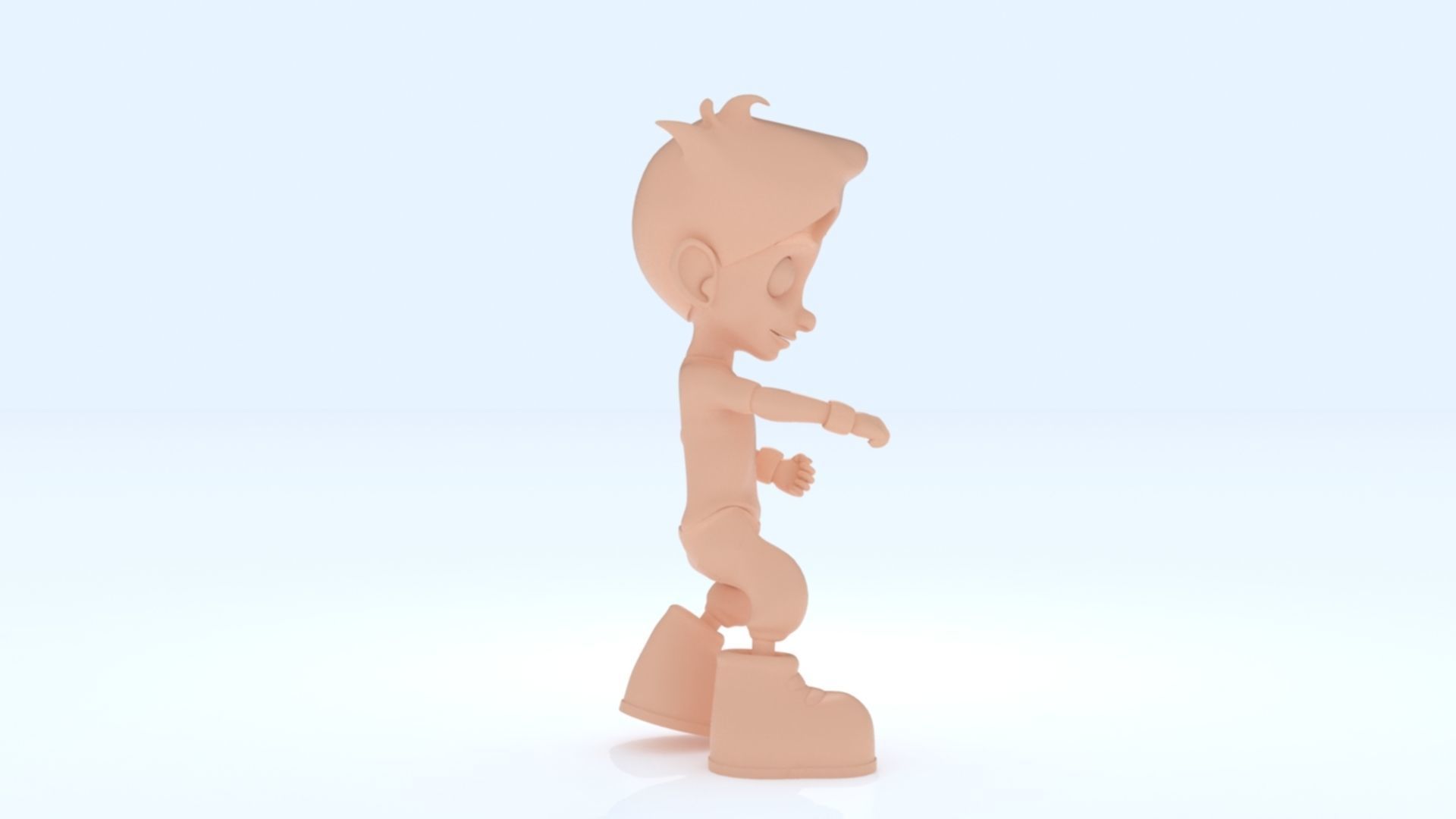 3D Cartoon Boy Animation Low-poly 3D model_15