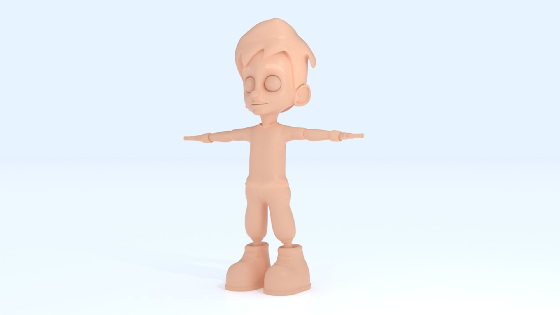 3D Cartoon Boy Animation Low-poly 3D model_11