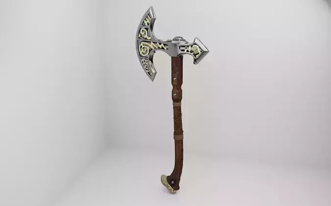 Realistic Viking Axe 