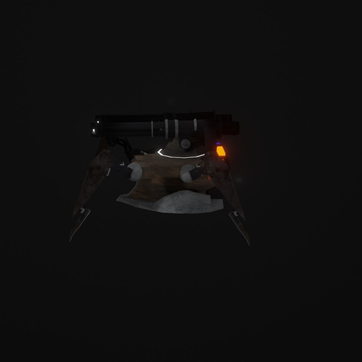 Cyber spider 3D model_4