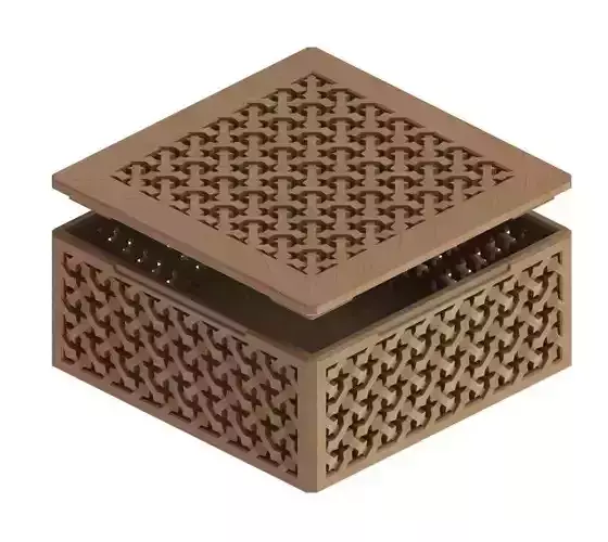 Moucharabieh wood jewelry box