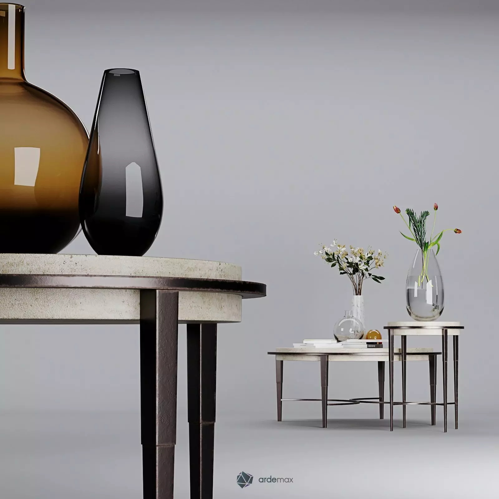 Side Table by Horchow 3D model