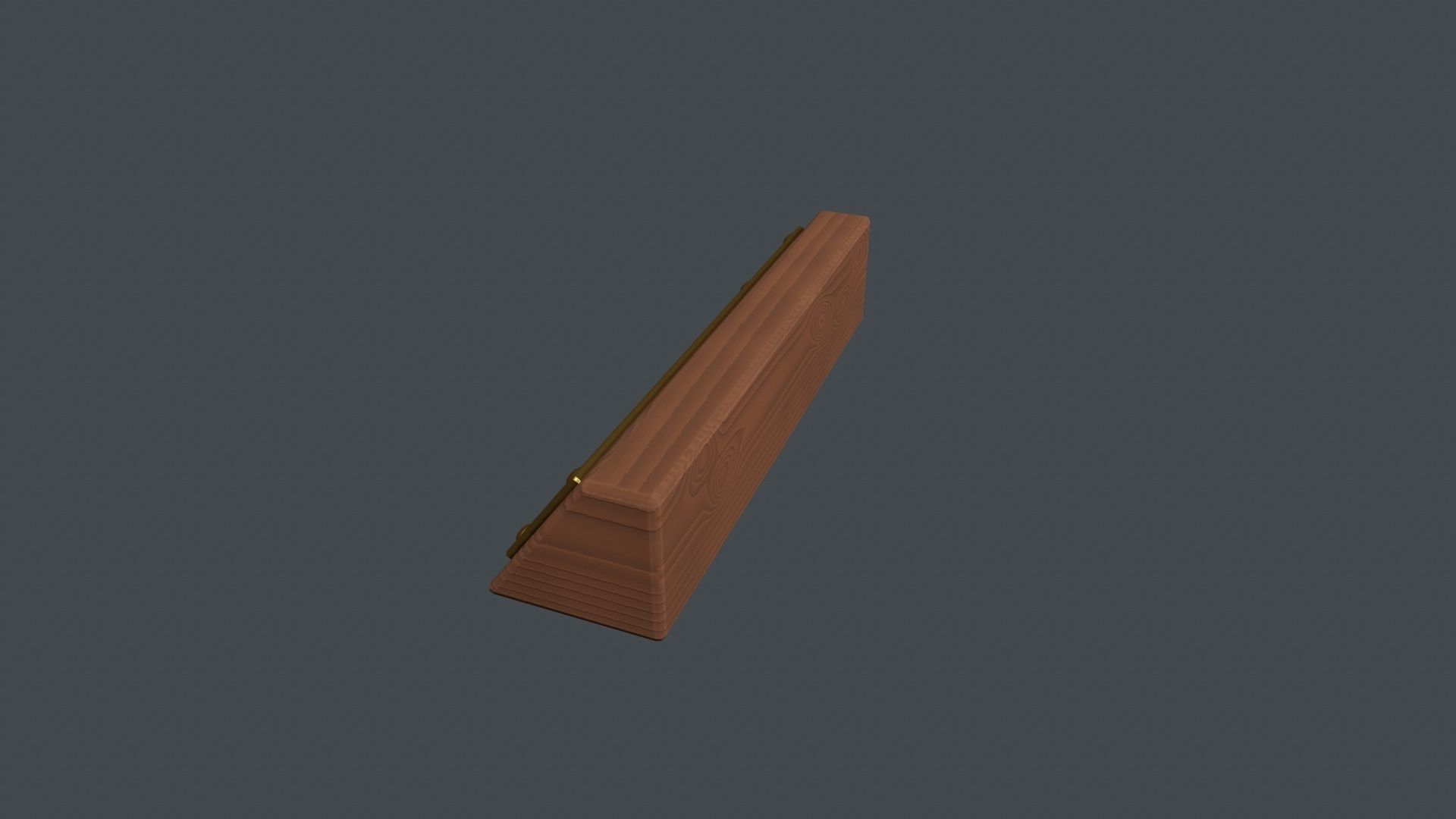 Desk Name Plaque - Request Text Low-poly 3D model_3