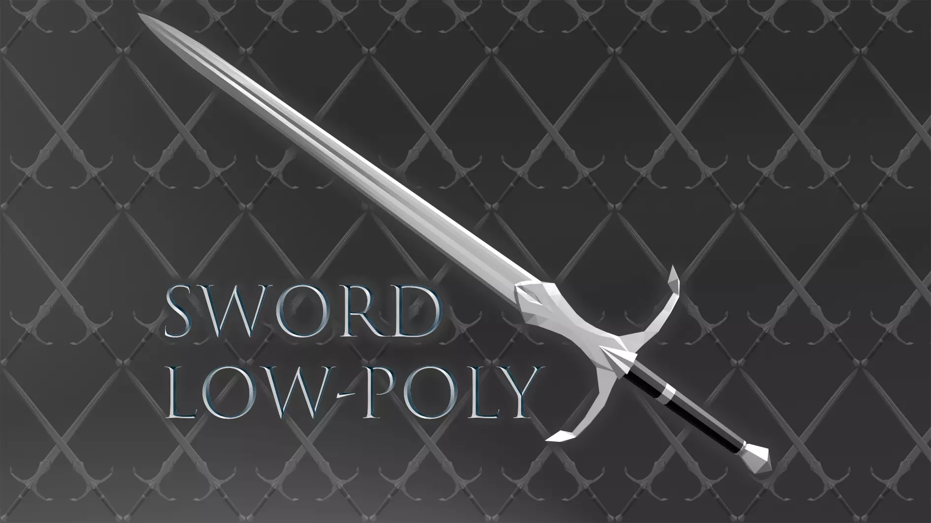 Low-poly sword for your game Low-poly 3D model