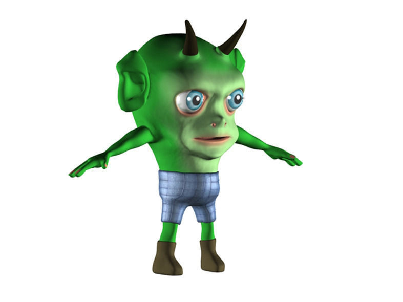 Joni The Angry man 3D model_2
