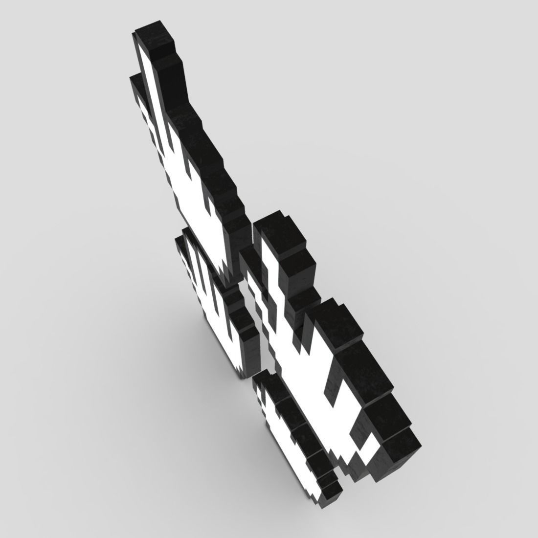 Cursor Hand Pack Low-poly 3D model_6