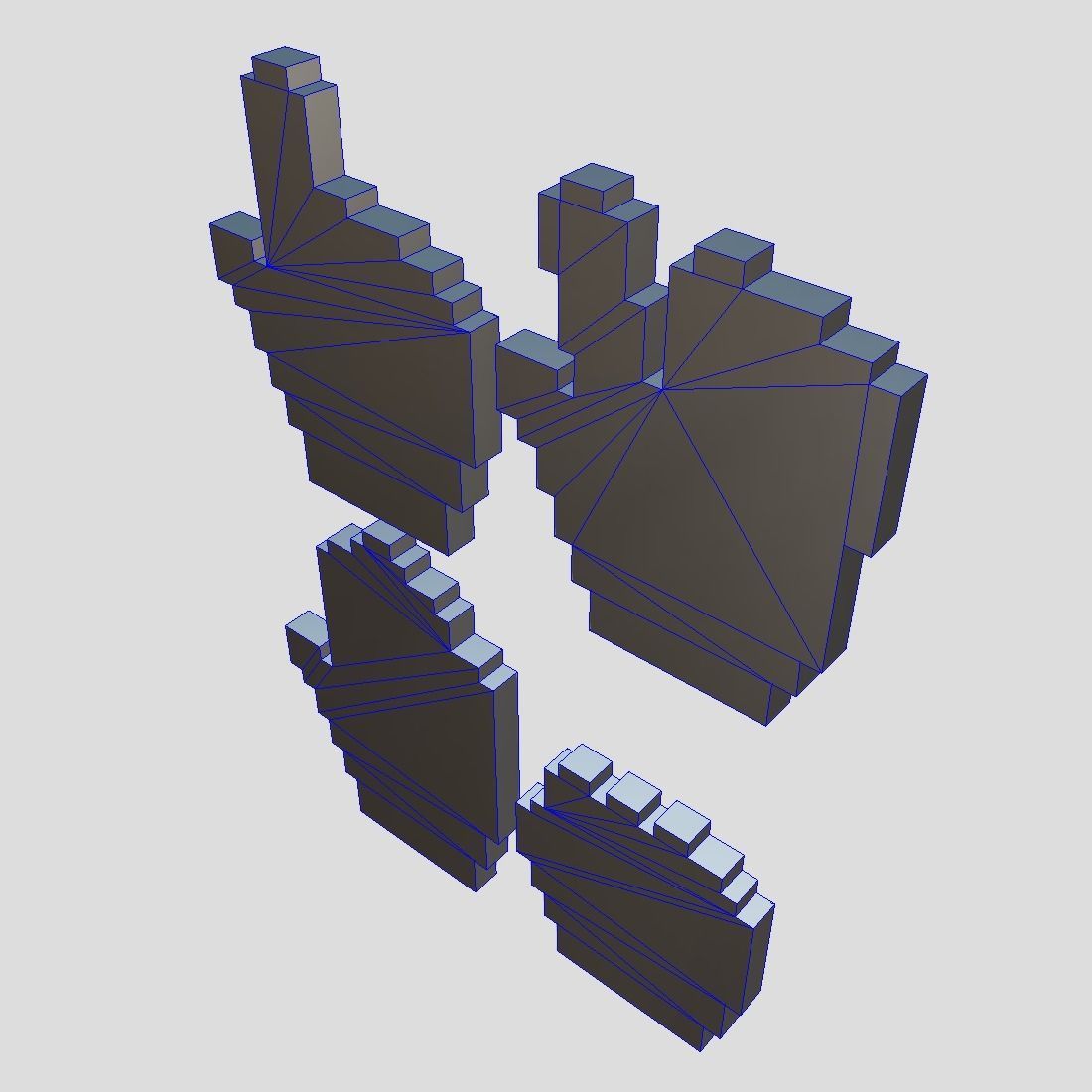 Cursor Hand Pack Low-poly 3D model_5