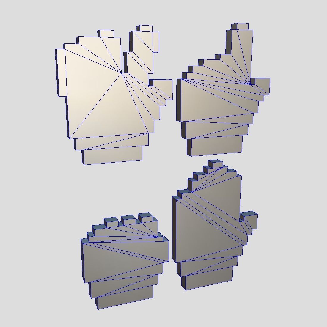 Cursor Hand Pack Low-poly 3D model_9