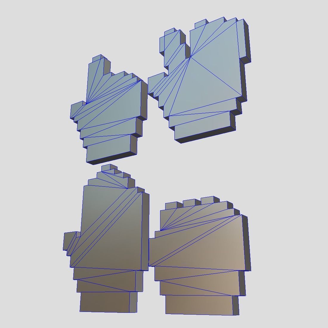 Cursor Hand Pack Low-poly 3D model_11