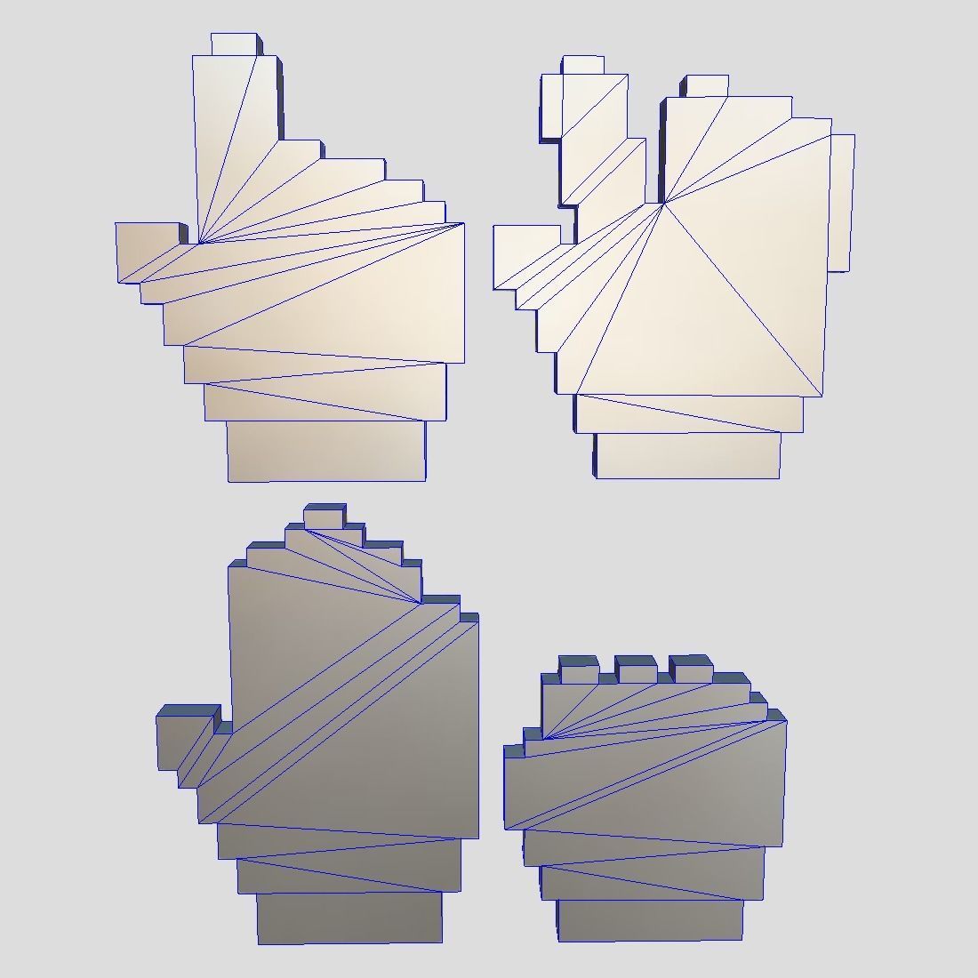 Cursor Hand Pack Low-poly 3D model_3
