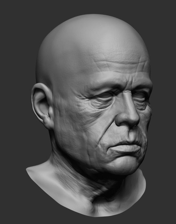 Old Man 3D model_6
